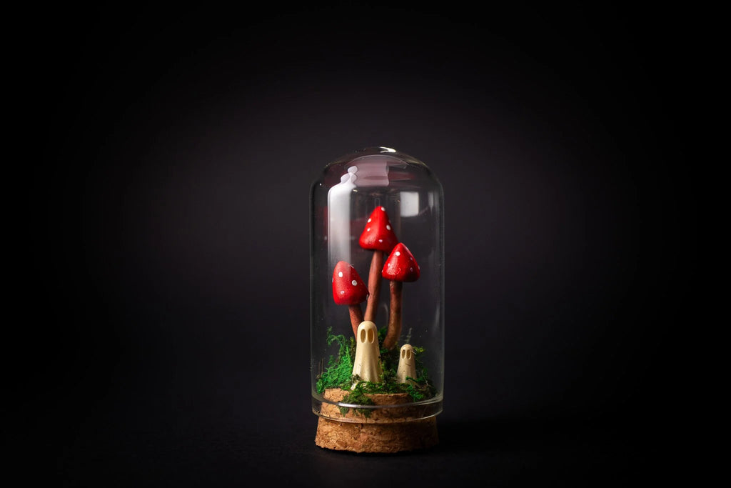 Mushroom Ghosts in a Bottle