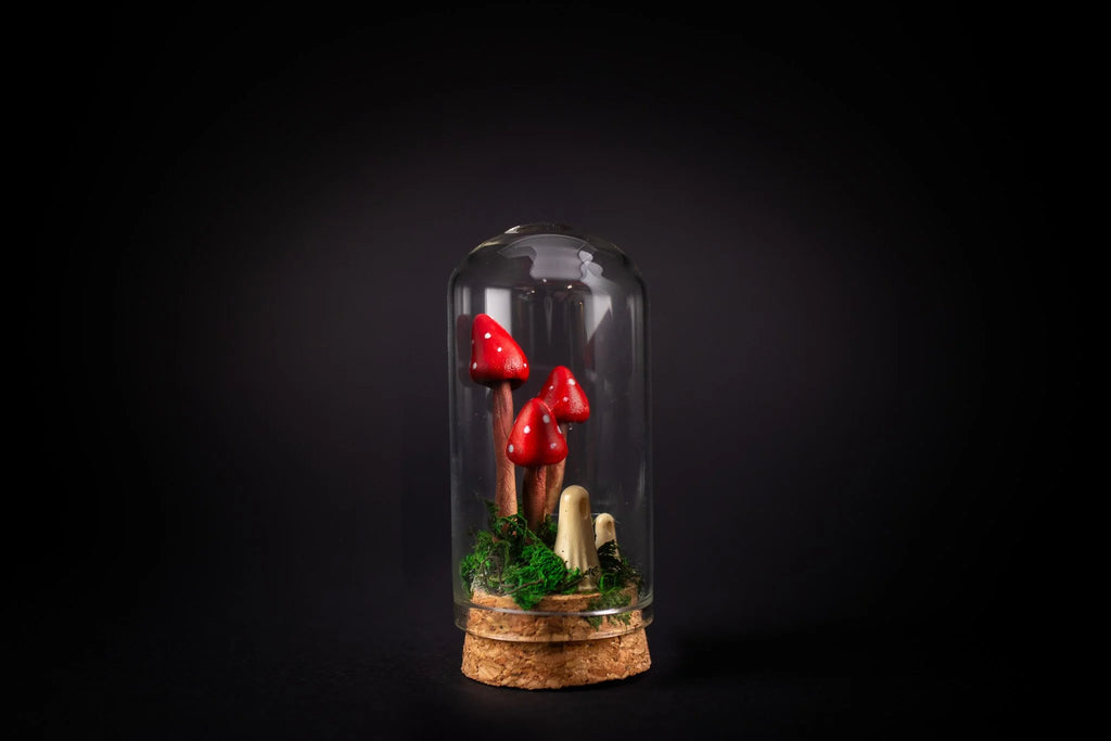 Mushroom Ghosts in a Bottle