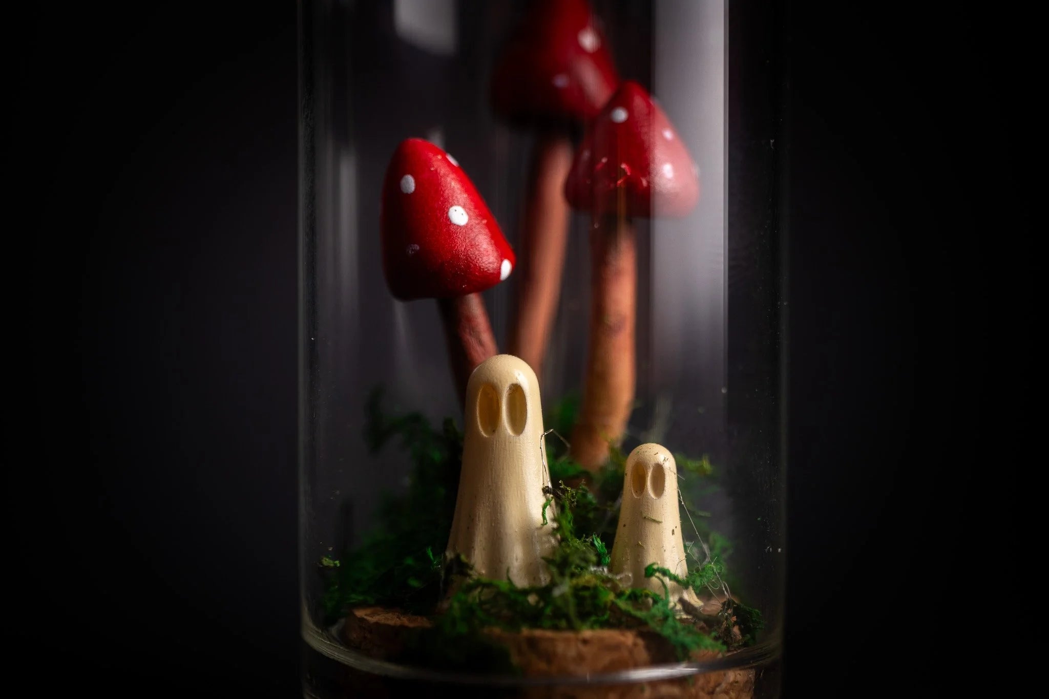 Mushroom Ghosts in a Bottle