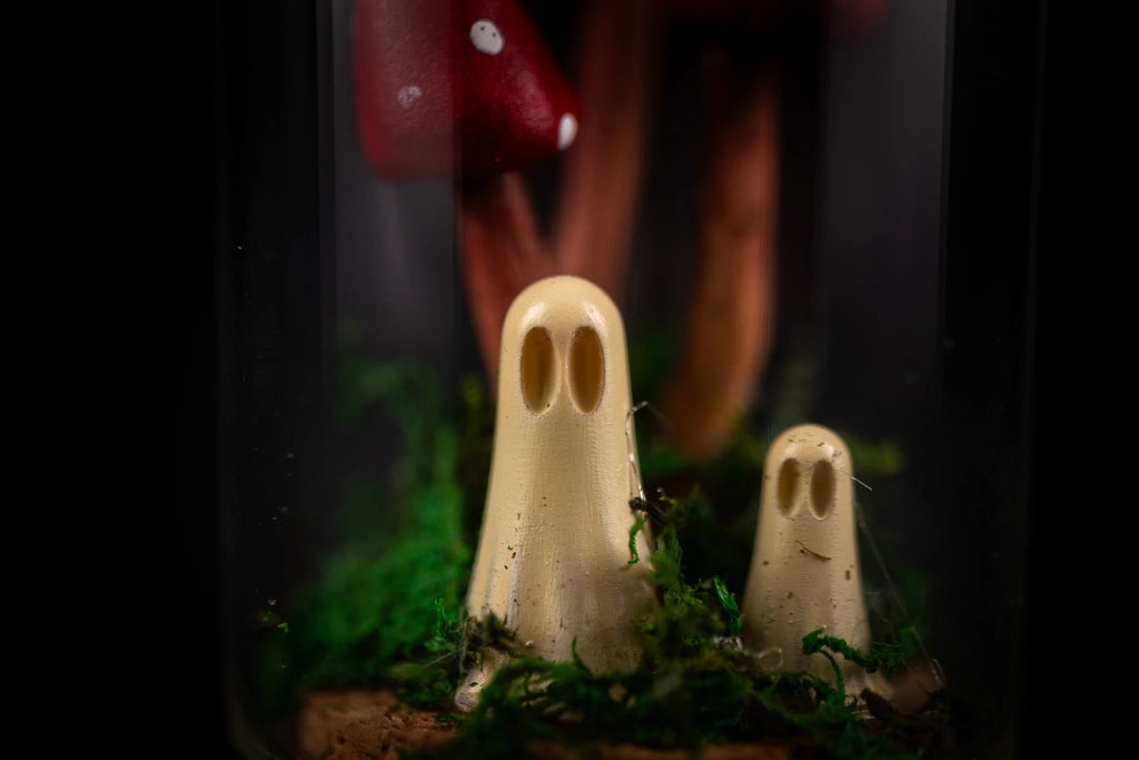 Mushroom Ghosts in a Bottle